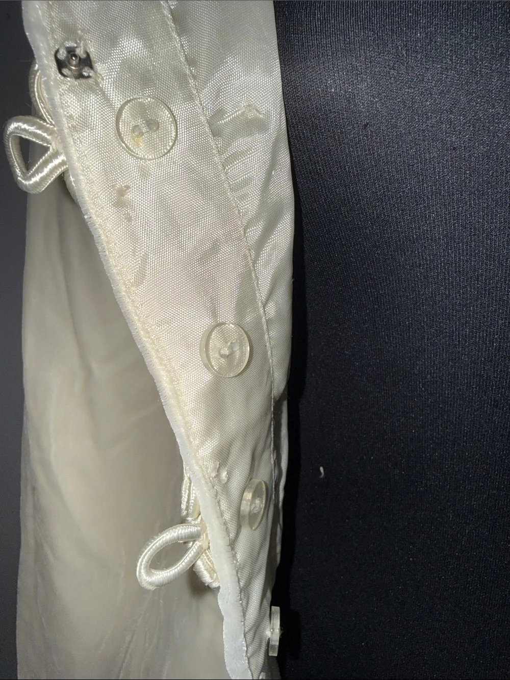 Vintage Watters and Watters Cream Velvet Formal Jacket Size 2